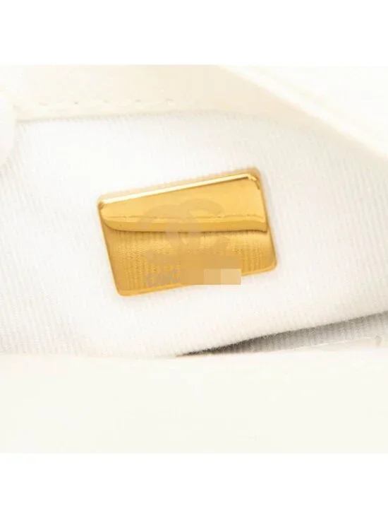 Chanel CC Logo Quilted Chain Shoulder Bag 2-Way White - Picture 7 of 7